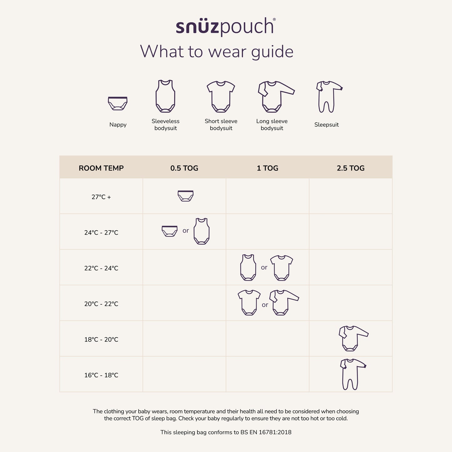 SnuzPouch Sleeping Bag - Sand Cloud