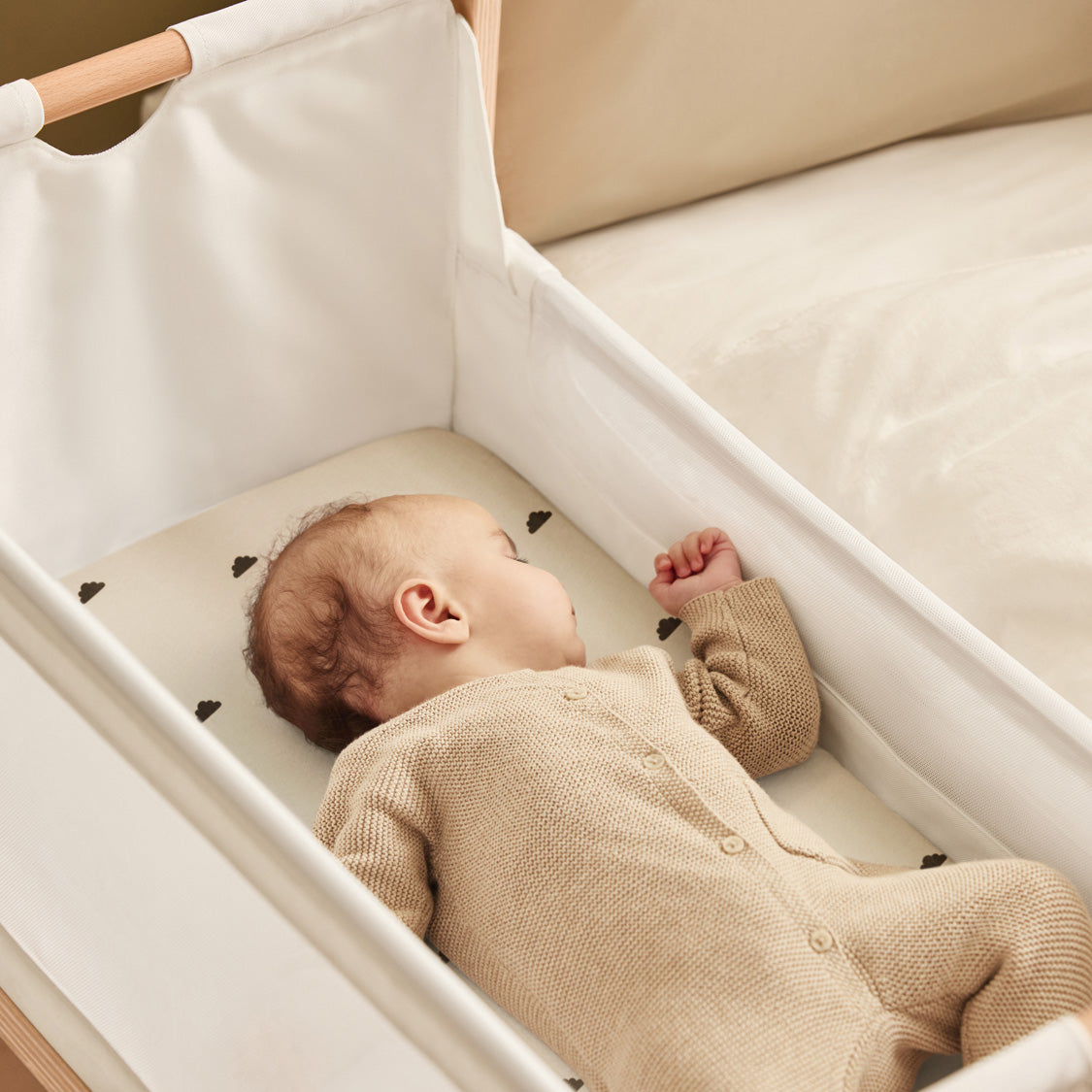 Bassinet 2 Pack Fitted Sheets - Sand Cloud